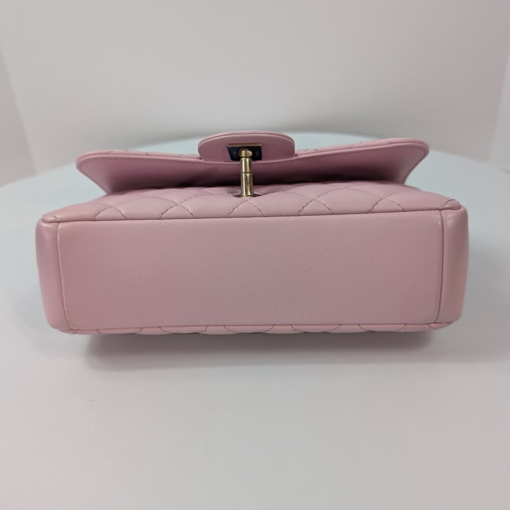 Chanel Light Pink Rose Mademoiselle Mini Rectangular Classic Flap Bag - Picture 9 of 16